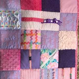 Fidget quilt for Alzheimer’s and dementia patients. Can be customized